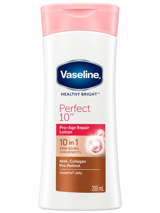GlutaGlow texnologiyasiga ega Vaseline Healthy Bright UV Extra Brightening tana losoni, 200 ml - 