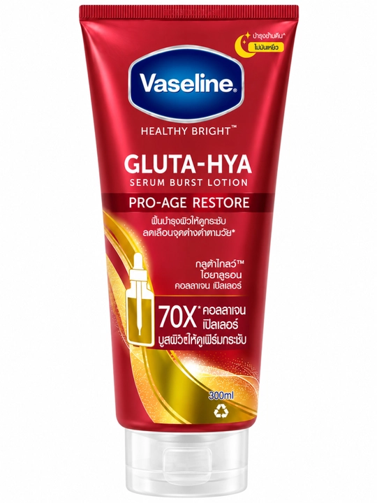 Tana uchun Vaseline Healthy Bright G lupa-Hya Serum Burst Lotion losyoni, 300 ml - 