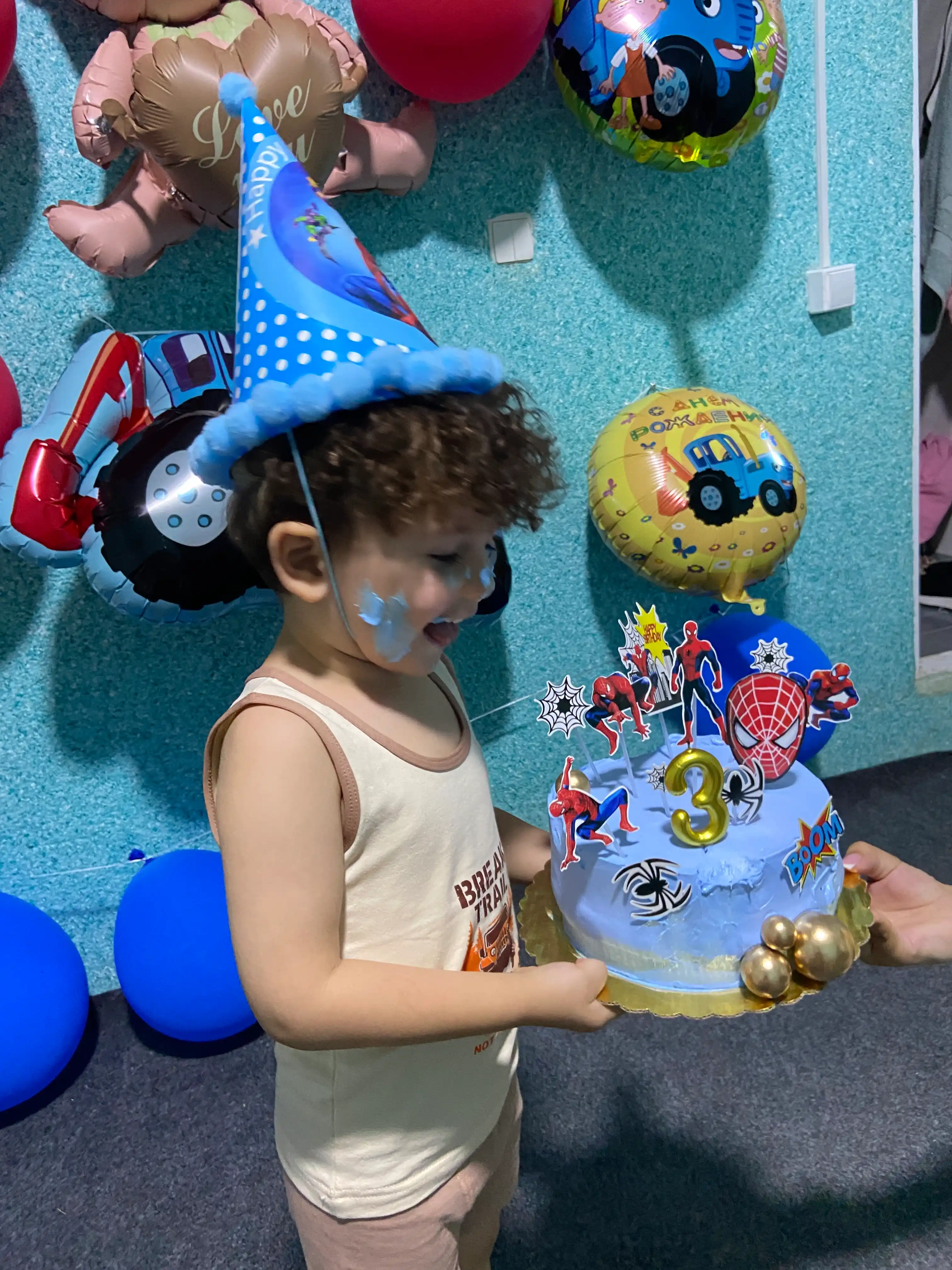 Tort uchun topper to‘plami Spider-Man, O‘rgimchak odam bayram bezagi