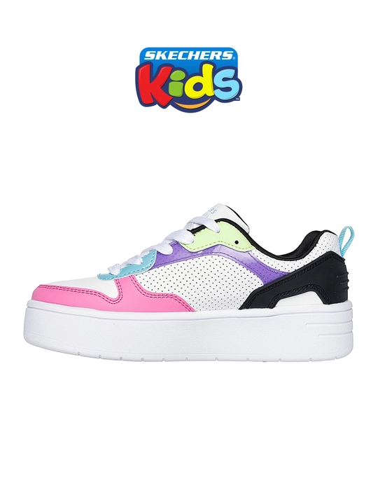 Кроссовки для девочек Skechers COURT HIGH на шнуровке