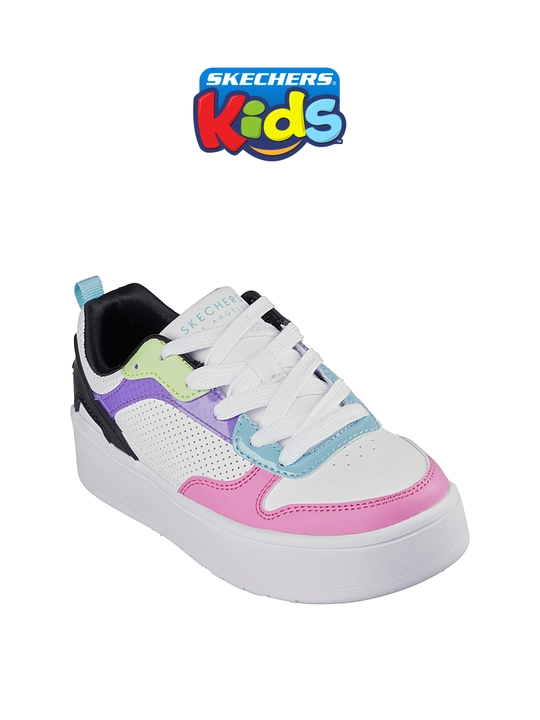 Кроссовки для девочек Skechers COURT HIGH на шнуровке