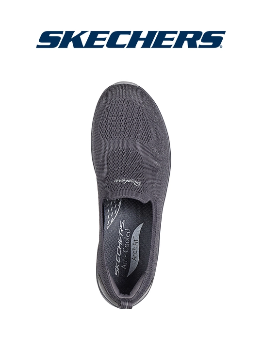 Слипоны женские Skechers Arch Fit Sunny без шнурков, с вязаным верхом, повседневные