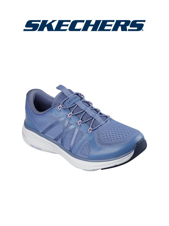 Кроссовки женские Skechers D'Lux Comfort 2.0 на эластичных шнурках, с сетчатым верхом