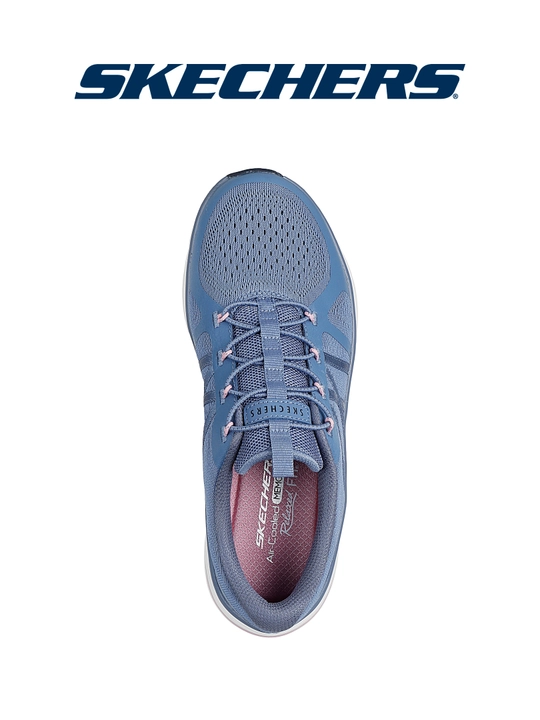 Кроссовки женские Skechers D'Lux Comfort 2.0 на эластичных шнурках, с сетчатым верхом