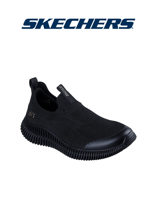 Слипоны женские Skechers BOBS Geo - Lite без шнурков, с вязаным верхом, повседневные