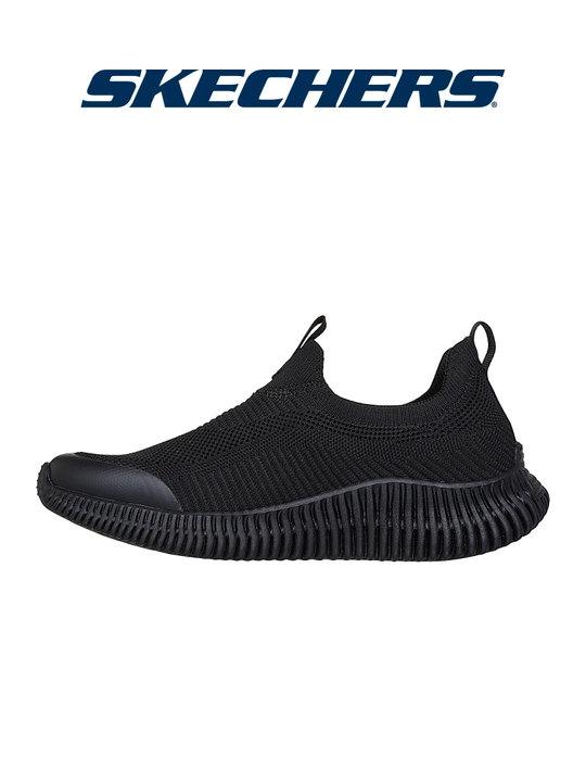 Слипоны женские Skechers BOBS Geo - Lite без шнурков, с вязаным верхом, повседневные