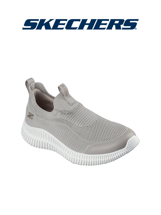 Слипоны женские Skechers BOBS Geo - Lite без шнурков, с вязаным верхом, повседневные