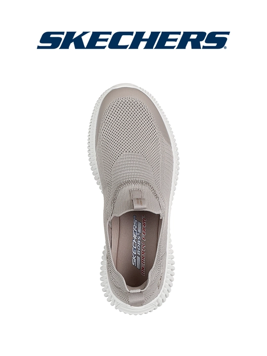 Слипоны женские Skechers BOBS Geo - Lite без шнурков, с вязаным верхом, повседневные