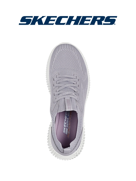 Кроссовки женские Skechers BOBS Geo Lite на эластичных шнурках, с вязаным верхом