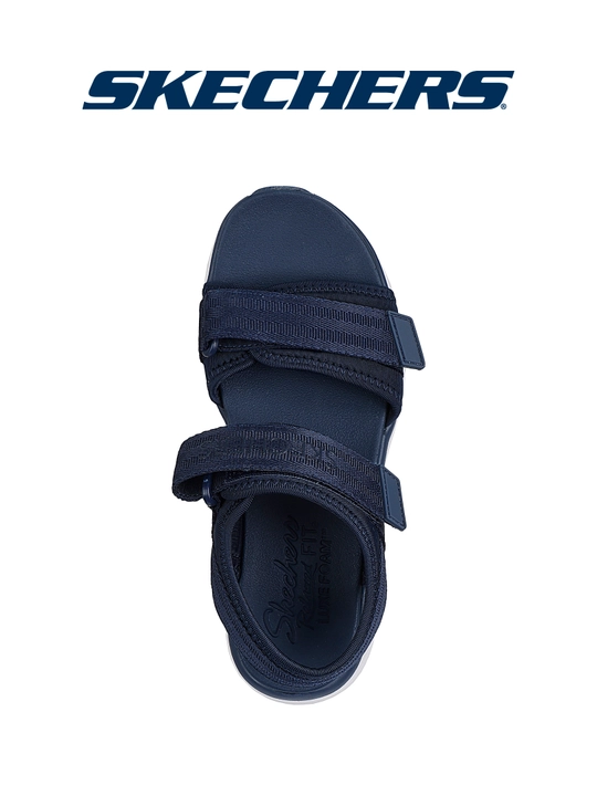 Ayollar sandali Skechers D'Lux Walker - Adored Days, mashinada yuviladi, matoli