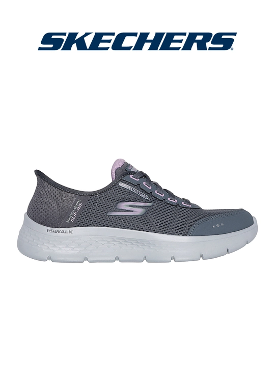 Слипоны женские Skechers Slip-ins GO WALK Flex - Clear Creek без шнурков, с амортизацией - 
