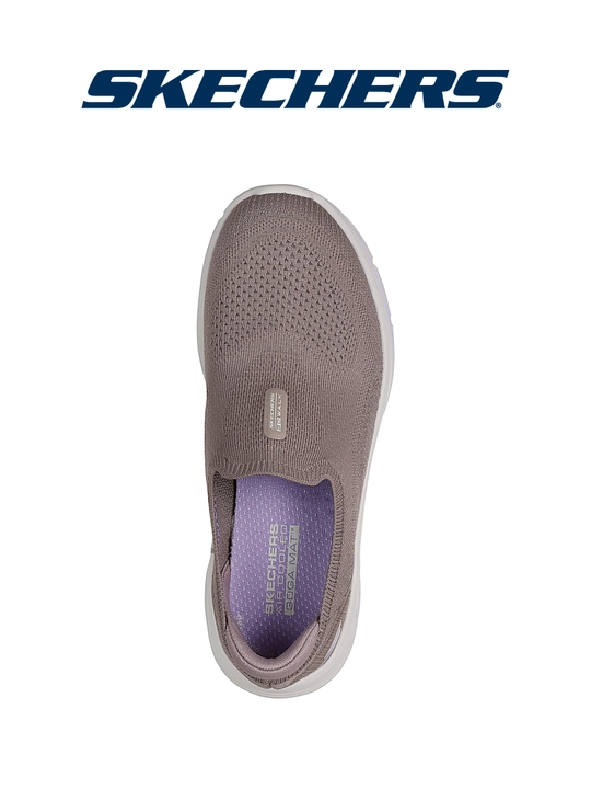 Skechers GO WALK 8 - Aleena ayollar sliponi ipsiz, amortizatsiyalangan, yuqori qismi to‘qilgan