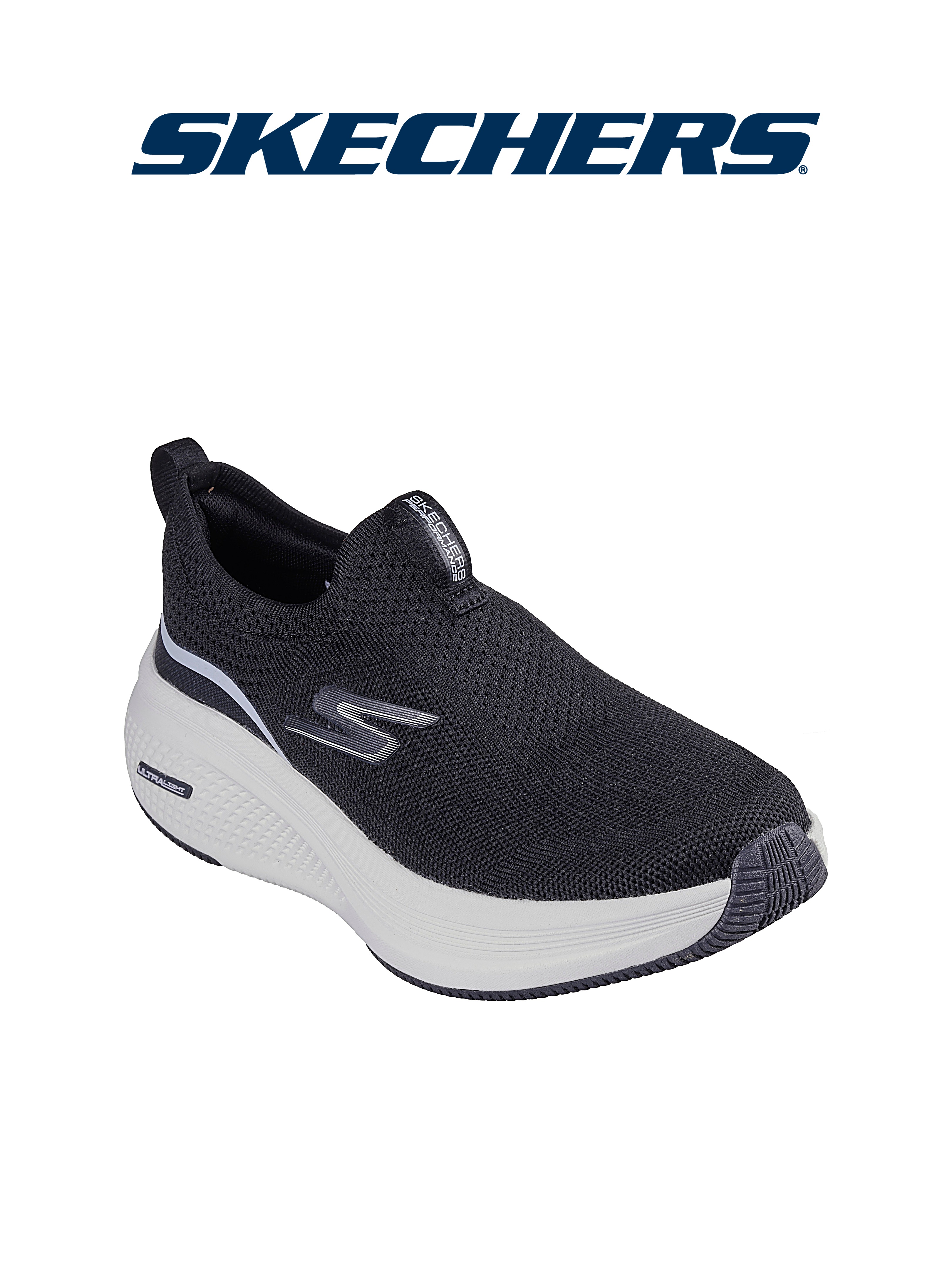 Ayollar slipon poyabzali Skechers GO RUN Cadena, bog'ichsiz, to'qilgan ustki qismli
