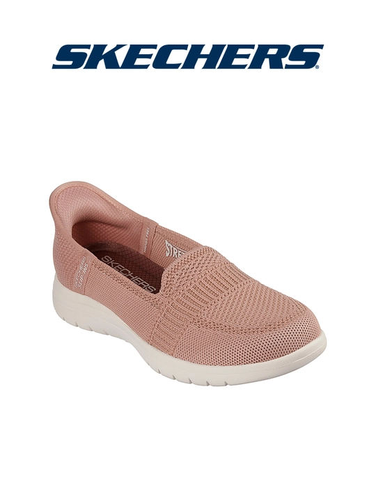 Ayollar slipon poyabzali Skechers Slip-ins On-The-GO Flex - Camellia, bog'ichsiz, matoli