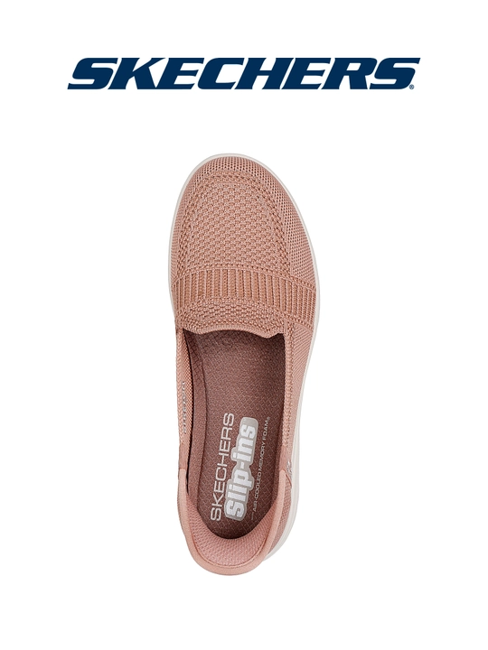 Ayollar slipon poyabzali Skechers Slip-ins On-The-GO Flex - Camellia, bog'ichsiz, matoli