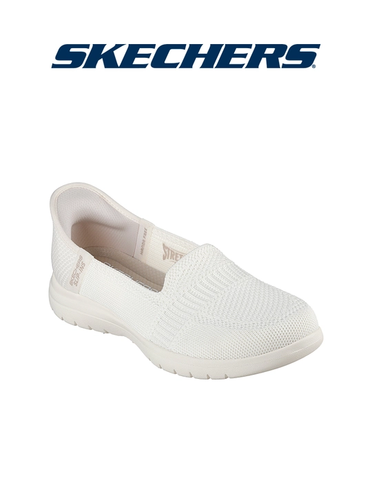 Ayollar slipon poyabzali Skechers Slip-ins On-The-GO Flex - Camellia, bog'ichsiz, matoli