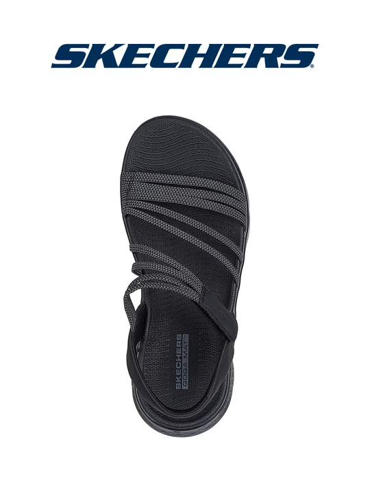Ayollar sandali Skechers Go Walk Flex - Emma, to'qilgan ustki qismli