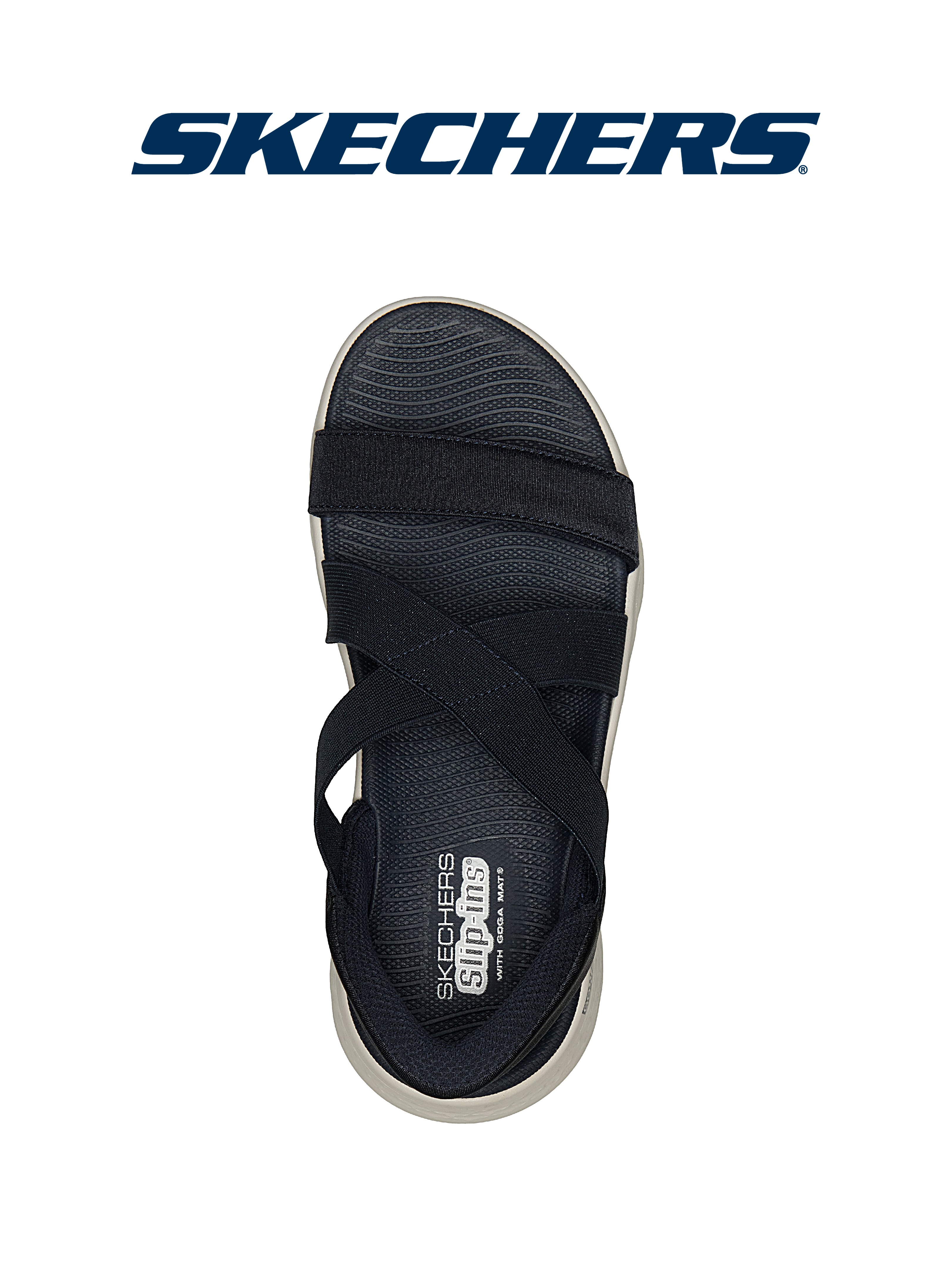 Ayollar sandali Skechers Slip-ins GO WALK Flex Sandal - Glimmer, mashinada yuviladi