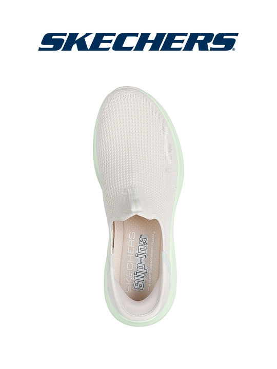 Слипоны женские Skechers Slip-ins Vapor Foam без шнурков, с вязаным верхом, повседневные