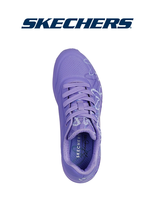 Ayollar krossovkasi Skechers Uno - Spread The Love, bog'ichli, kundalik