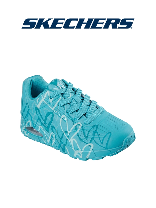 Ayollar krossovkasi Skechers Uno - Spread The Love, bog'ichli, kundalik