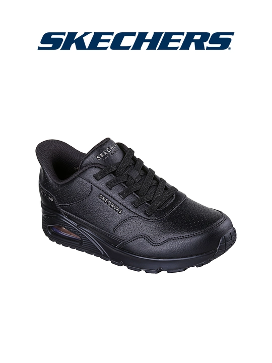 Кроссовки женские Skechers Slip-ins UNO - Banksia Luxe на эластичных шнурках, из экокожи