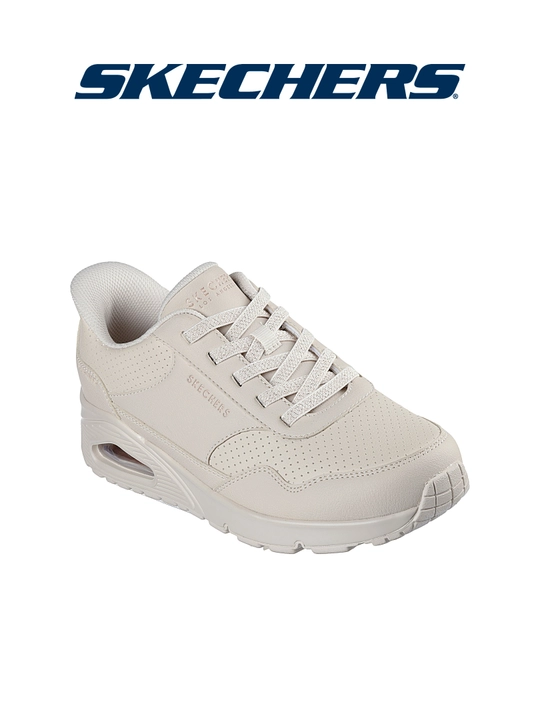 Кроссовки женские Skechers Slip-ins UNO - Banksia Luxe на эластичных шнурках, из экокожи