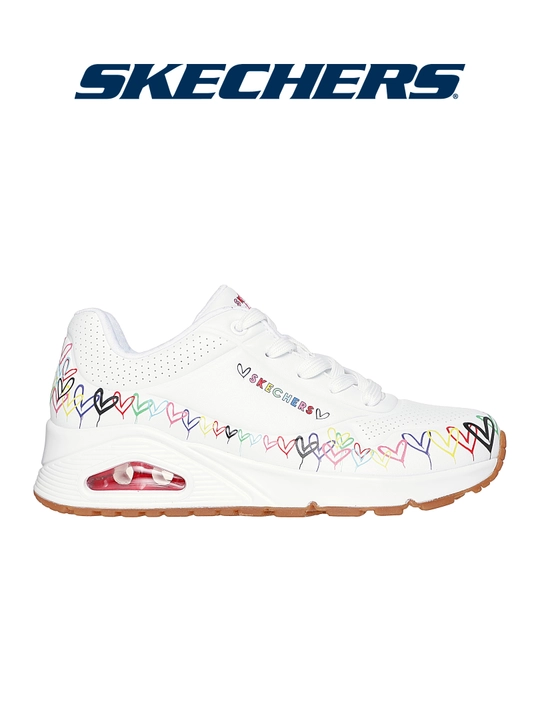 Кроссовки женские Skechers Uno K130 на шнуровке, повседневные - 