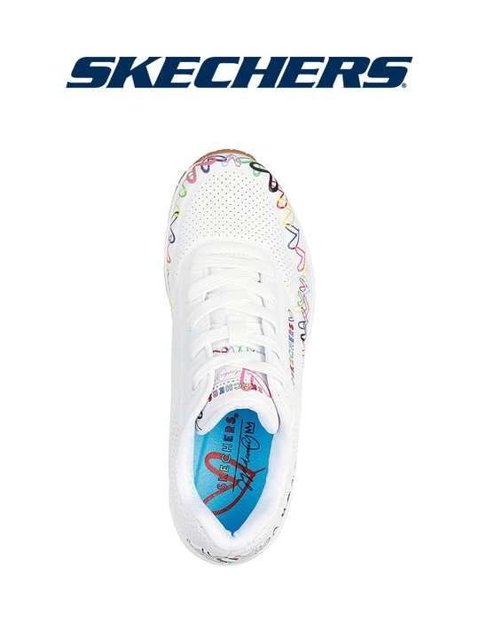 Кроссовки женские Skechers Uno - Love All Around на шнуровке, повседневные
