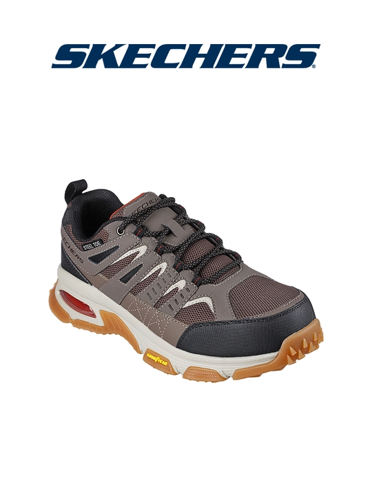 Кроссовки мужские Skechers Skech-Air Envoy Steel Toe - Arcket на шнуровке, с амортизацией