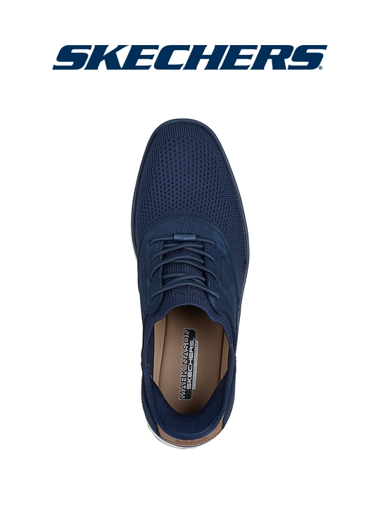Erkaklar krossovkasi Skechers Mark Nason Casual Glide Cell, to'qilgan ustki qismli