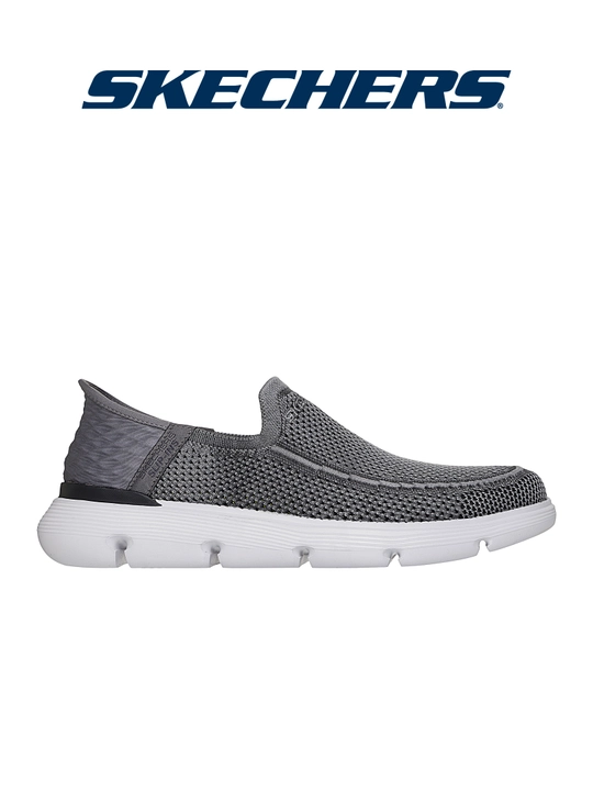 Erkaklar loferi Skechers Slip-ins Garza - Brent, bog'ichsiz, mashinada yuviladi, matoli - 