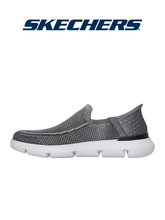 Erkaklar loferi Skechers Slip-ins Garza - Brent, bog'ichsiz, mashinada yuviladi, matoli