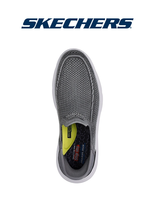 Erkaklar loferi Skechers Slip-ins Garza - Brent, bog'ichsiz, mashinada yuviladi, matoli