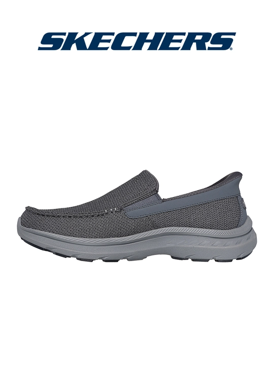 Мокасины мужские Skechers Slip-ins Pollard - Wilfred, стирка в машине, текстильные