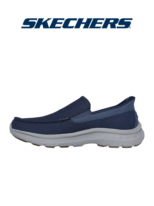 Erkaklar mokasini Skechers Slip-ins Pollard - Wilfred, mashinada yuviladi, matoli