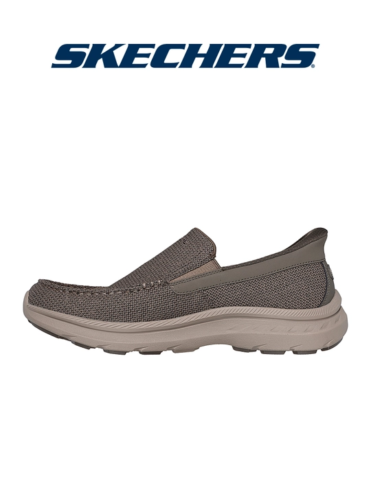 Мокасины мужские Skechers Slip-ins Pollard - Wilfred, стирка в машине, текстильные