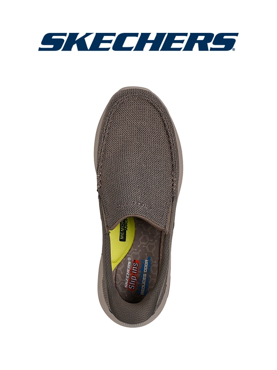 Мокасины мужские Skechers Slip-ins Pollard - Wilfred, стирка в машине, текстильные