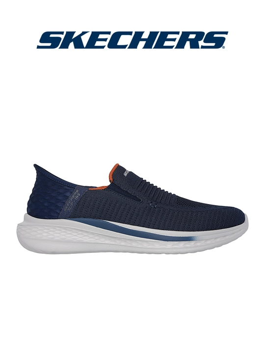 Слипоны мужские Skechers Slade - Osias без шнурков, с вязаным верхом, повседневные - 