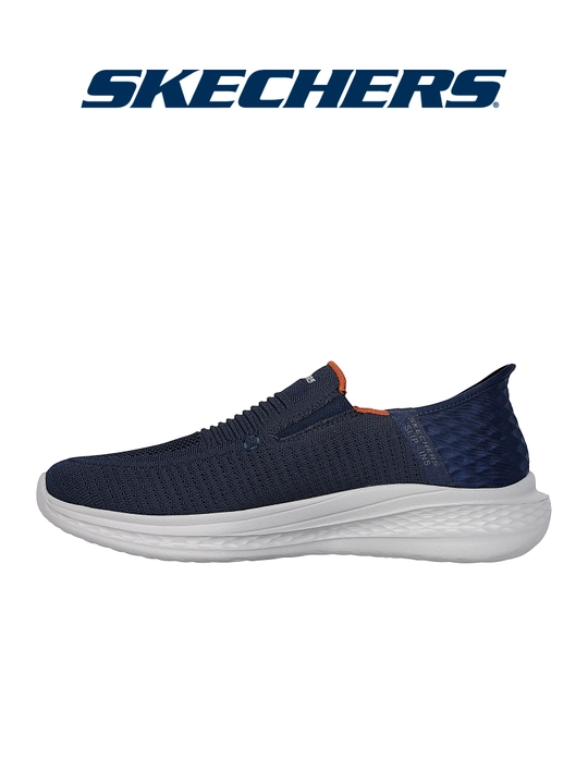 Слипоны мужские Skechers Slade - Osias без шнурков, с вязаным верхом, повседневные