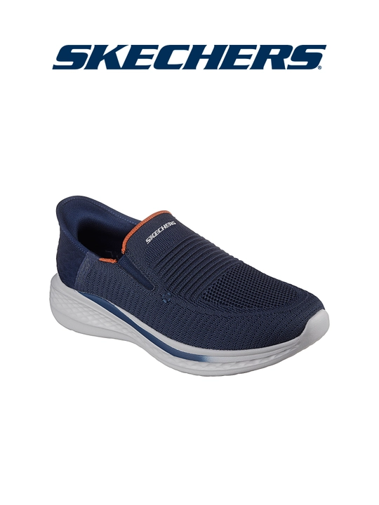 Слипоны мужские Skechers Slade - Osias без шнурков, с вязаным верхом, повседневные