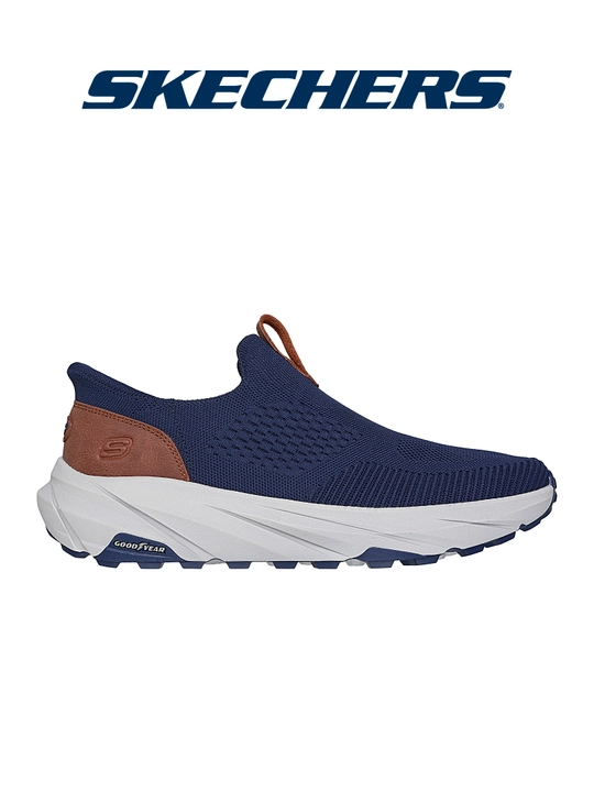 Слипоны мужские Skechers Conner - Milton без шнурков, с вязаным верхом, повседневные - 