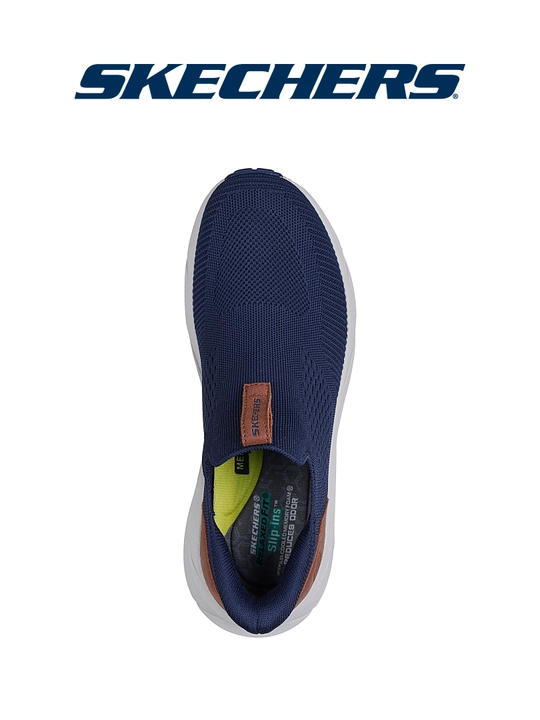 Слипоны мужские Skechers Conner - Milton без шнурков, с вязаным верхом, повседневные