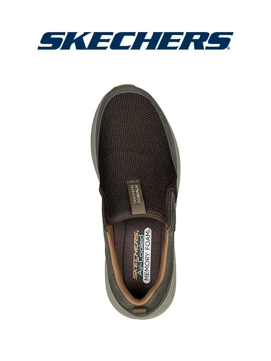 Слипоны мужские Skechers GO WALK OUTDOORS без шнурков, с амортизацией, с сетчатым верхом