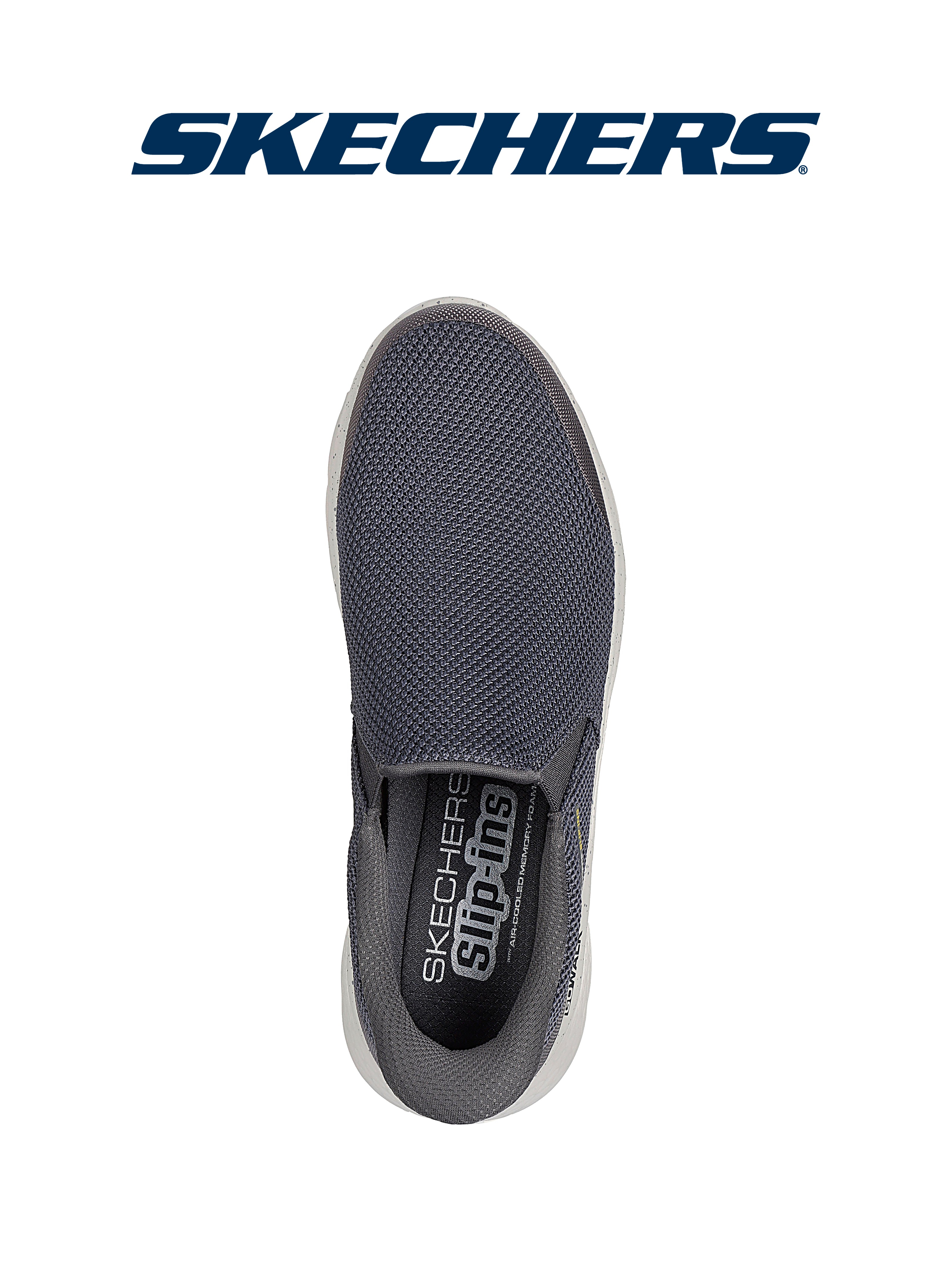 Слипоны мужские Skechers Slip-ins GO WALK Flex - Ojai без шнурков, стирка в машине