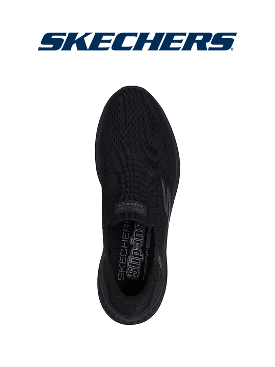 Слипоны мужские Skechers GO WALK Now без шнурков, с амортизацией, с вязаным верхом