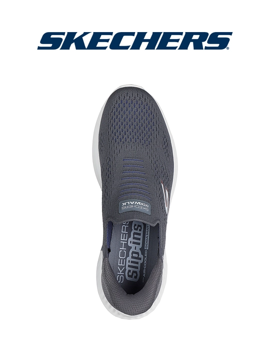 Erkaklar slipon poyabzali Skechers GO WALK Now, bog'ichsiz, amortizatsiyali, kundalik