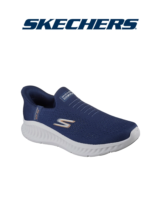 Слипоны мужские Skechers GO WALK Now без шнурков, с амортизацией, с вязаным верхом