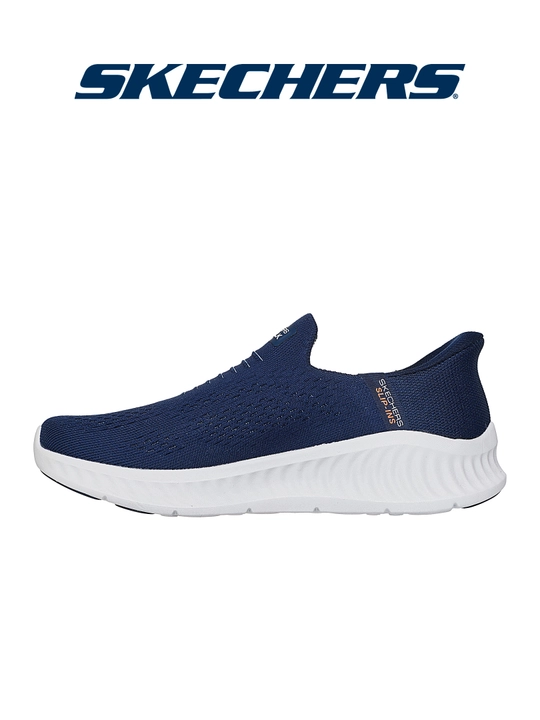 Слипоны мужские Skechers GO WALK Now без шнурков, с амортизацией, с вязаным верхом