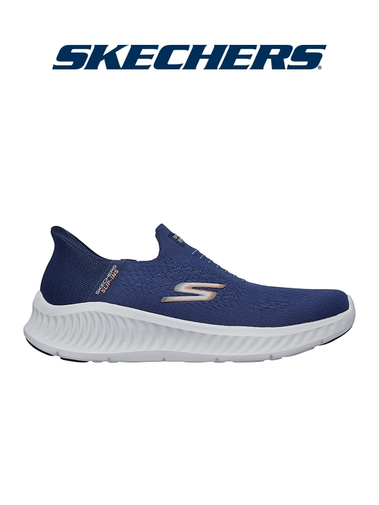 Слипоны мужские Skechers GO WALK Now без шнурков, с амортизацией, с вязаным верхом - 